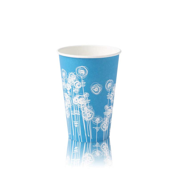 7oz Blue Swirl Cups for Cold Drinks (2000)